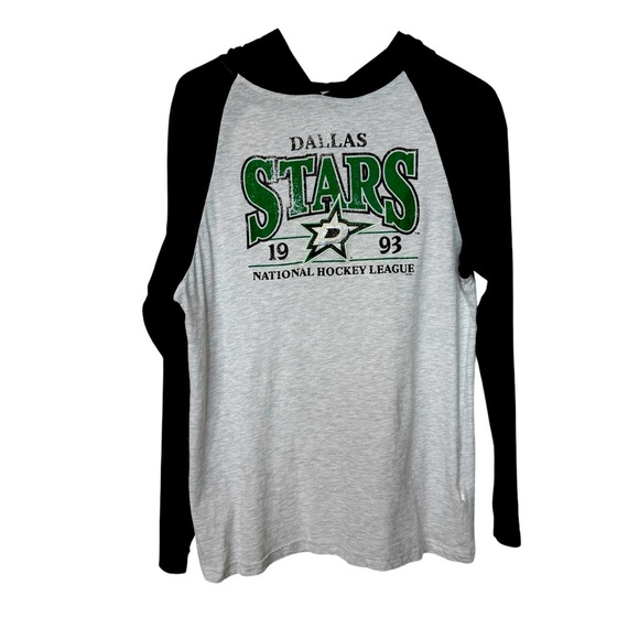 NHL Dallas Stars Men's M Raglan Long Sleeve Hoodie Multicolor M Cotton Casual - Picture 2 of 8